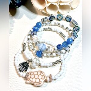 🌸Hand Made Bracelet Stack🌸Four Pieces